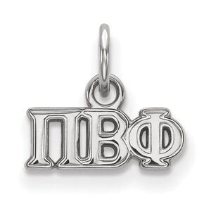 Sterling Silver Pi Beta Phi XS (Tiny) Greek Letters Charm